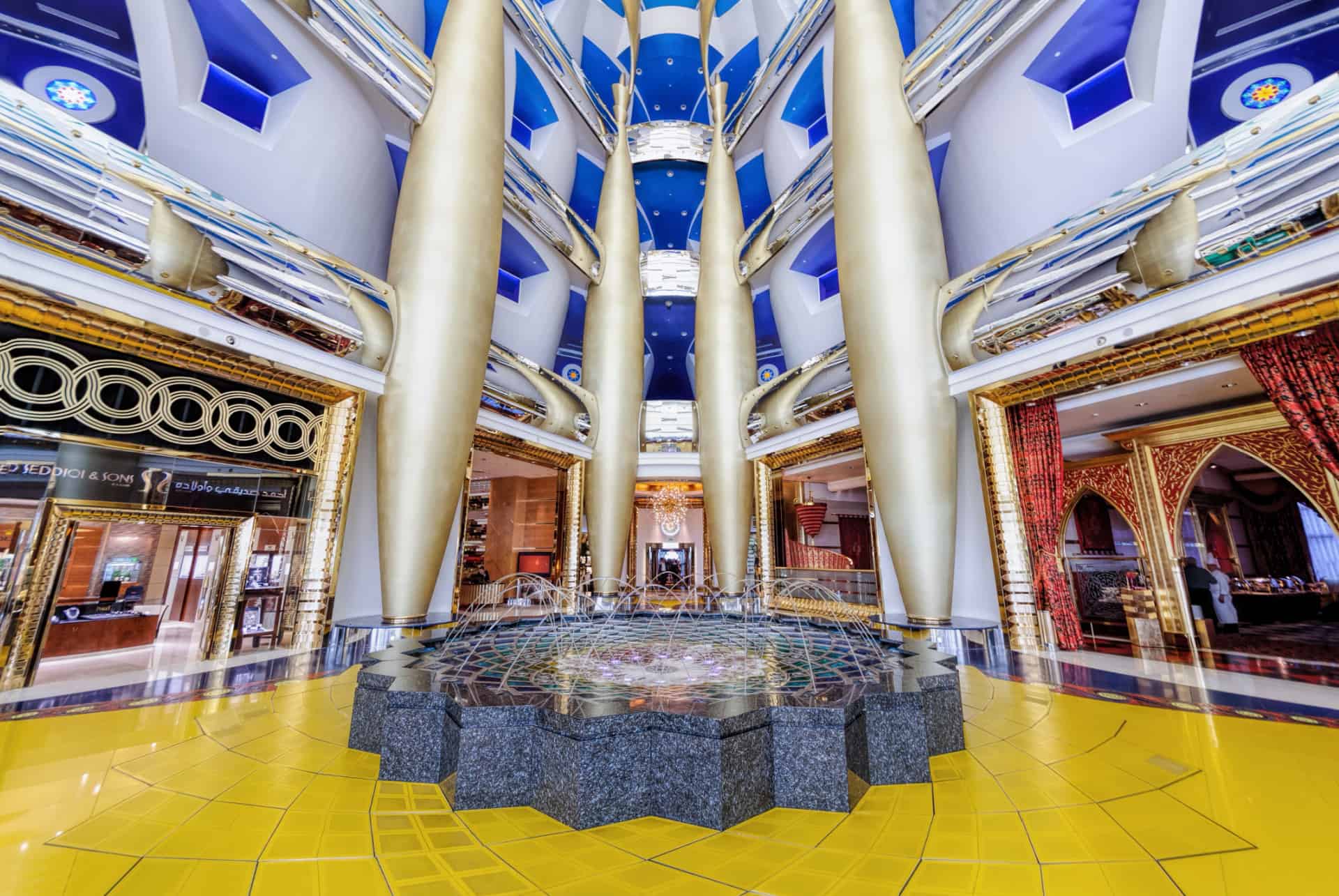 burj al arab atrium atrium